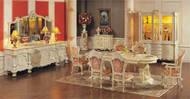 French Antique Dining Room Furniture