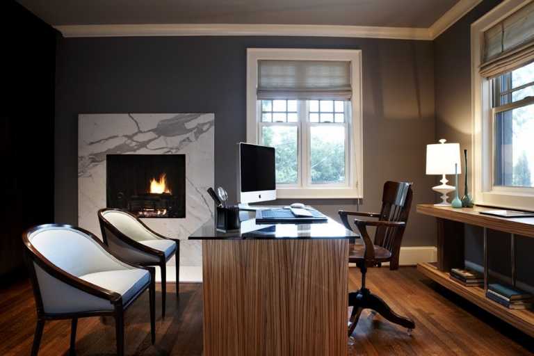Soot in Contemporary Home Office