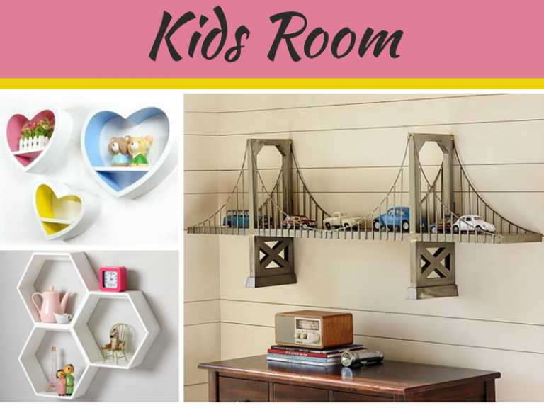 Wall Decor Ideas: Beautiful Shelves Designs for Kids’ Room