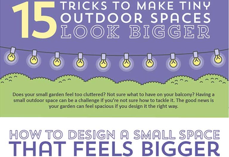 15 Tricks To Make Tiny Outdoor Spaces Look Bigger