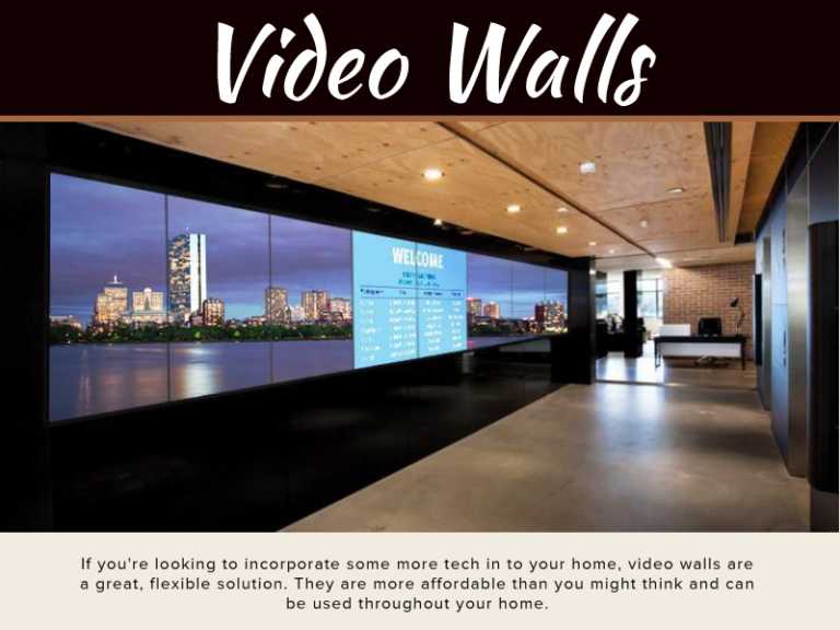 How To Use Video Walls In Your Home