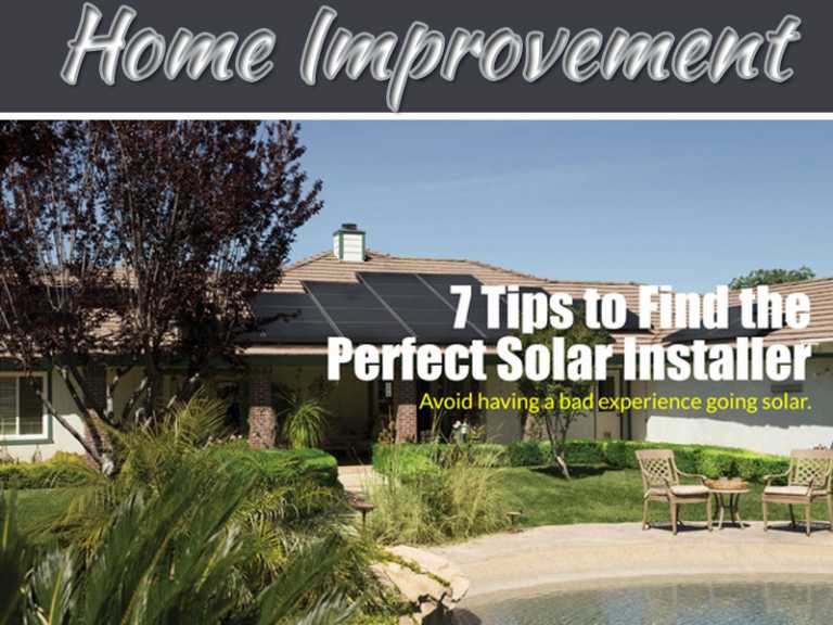 7 Tips To Find The Best Solar Panel Installation Company