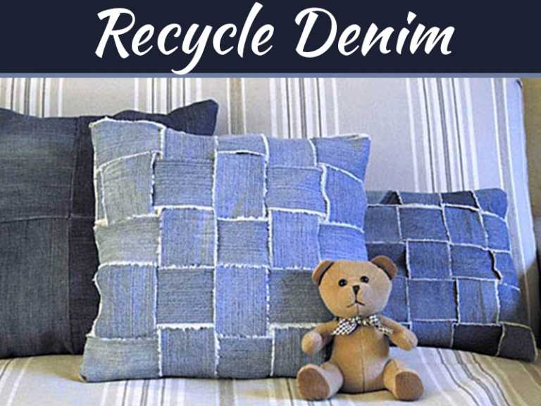 DIY - Recycle Denim Jeans to Make Home Decor Items