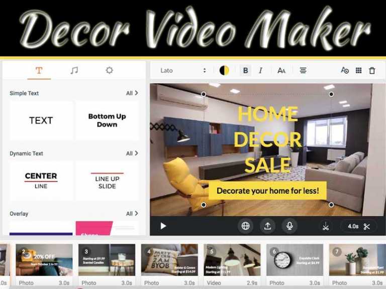 FlexClip: Create A Video for Your Interior Decoration and Furniture Interior Design