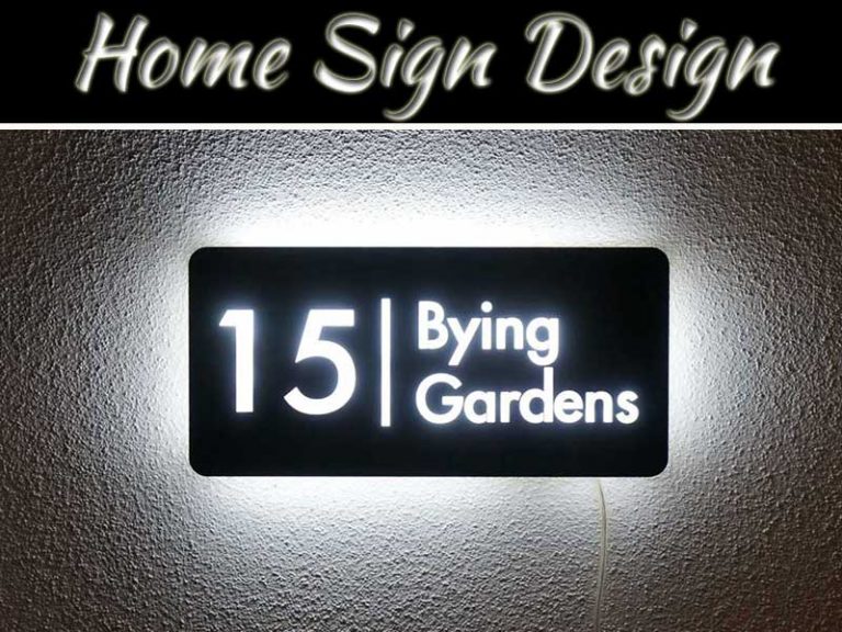 Top 4 Stunning Home Sign Design Ideas